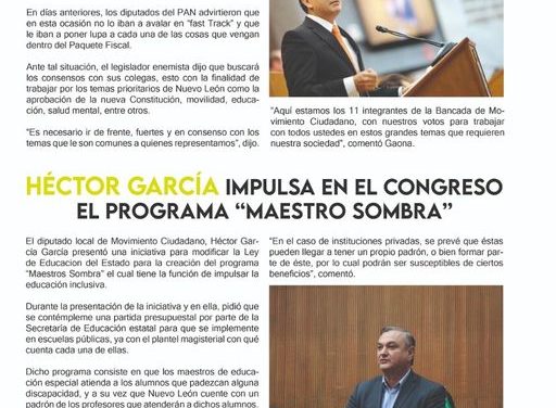 Trabajan bancada naranja liderada por Eduardo Gaona, en aprobar el paquete fiscal 2023 sin distingo de colores.