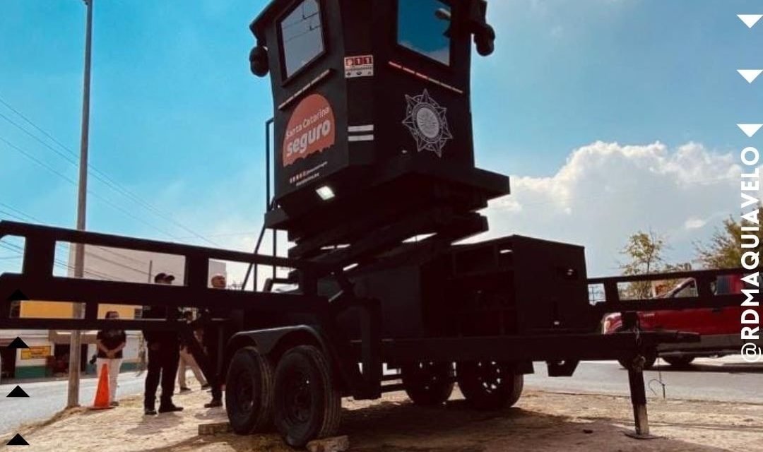 INSTALA JESÚS NAVA LA PRIMERA TORRE DE SEGURIDAD EN EL MUNICIPIO