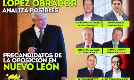 DESTAPA LISTA AMLO DE LOS POSIBLES RIVALES DE MORENA EN EL 2024, DONDE DESTACA SAMUEL GARCÍA Y LUIS DONALDO COLOSIO DE NUEVO LEÓN  POR: DON MAQUI