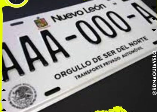 VA LENTO EL PROCESO DE CAMBIO DE PLACAS EN NUEVO LEÓN