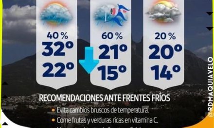 FRENTE FRÍO SE HARÁ PRESENTE EN NUEVO LEÓN