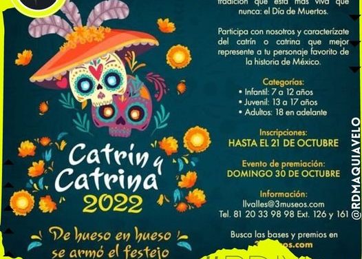 3 MUSEOS REALIZA CONCURSO CON TEMÁTICA DEL DÍA DE MUERTOS