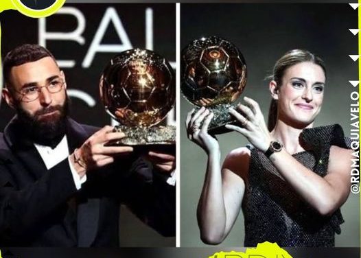 KARIM BENZEMA Y ALEXIA PUTELLAS LOGRAN EL BALÓN DE ORO