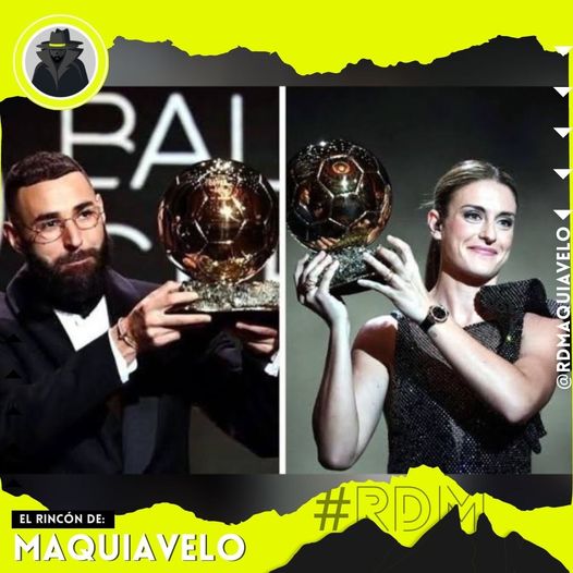 KARIM BENZEMA Y ALEXIA PUTELLAS LOGRAN EL BALÓN DE ORO