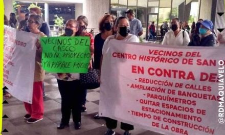 CONTINÚAN PROTESTAS EN PALACIO MUNICIPAL DE SAN PEDRO POR OBRAS PÚBLICAS Y AUMENTO AL PREDIAL