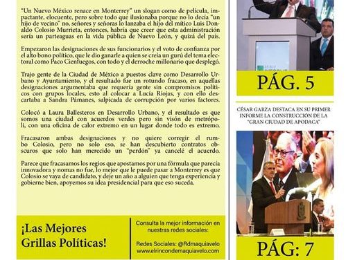 A un año de trabajo, el gobierno de Monterrey lejos de “renacer” se ha quedado estancado y pero aun sin gran visión a futuro, ya que, las quejas de la ciudadanía siguen aumentando.