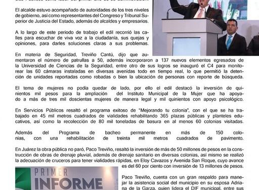 Un Juárez llenó de cambios y con gran futuro por delante con Paco Treviño, la labor del edil ha sido reconocida por sus habitantes quienes sin duda le tienen la mano para seguir cosechando resultados