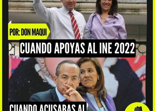 ¿A CUÁL INE DEFENDERÁN? ¿AL QUÉ ACUSABA DE CORRUPCIÓN CALDERÓN? ¿O AL QUE ACUSA MORENA DE COSTOSO?  POR: DON MAQUI