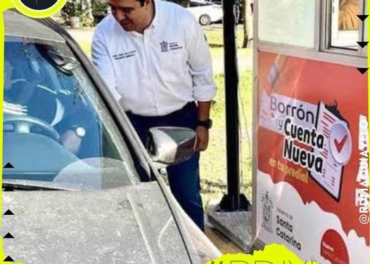 ALCALDE JESÚS NAVA PROPONE “BORRÓN Y CUENTA NUEVA” A LOS CIUDADANOS DE SANTA CATARINA