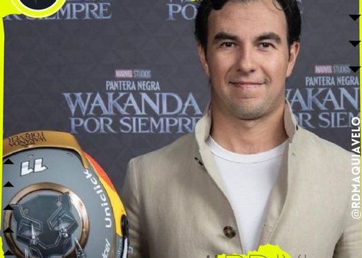 CORRERÁ CHECO PÉREZ EN BRASIL CON CASCO DE BLACK PANTER