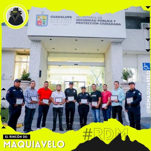 RECONOCE CRISTINA DÍAZ A POLICÍAS HÉROES DE DOS MENORES EN GUADALUPE