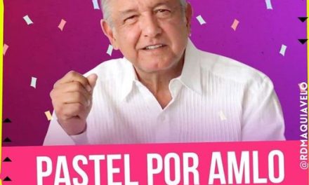 MORENISTAS ORGANIZAN PASTEL FESTEJANDO EL “CUMPLE DEL PRESI AMLO”