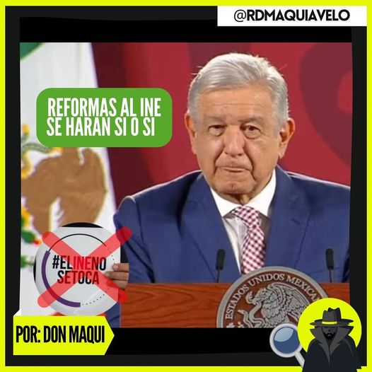 ¿Y TODO PARA QUÉ? DESPUÉS DE LA MARCHA, MORENA ADVIERTE QUE REFORMA DEL INE PASARÁ SÍ O SÍ, MODIFICARÁN LEYES Y SI NO SE PUEDE LA  CONSTITUCIÓN   POR: DON MAQUI