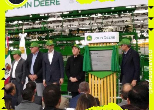 EMPRESA JOHN DEERE PRESENTA JUNTO AL GOBERNADOR SAMUEL GARCÍA PROYECTO DE INVERSIÓN EN NUEVO LEÓN POR MÁS DE 50 MILLONES DE PESOS