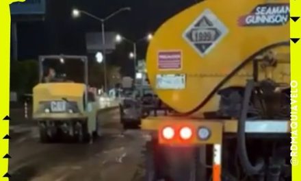 CONTINÚA SANTA CATARINA CON OBRAS VIALES NOCTURNAS