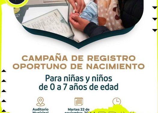 DAVID SÁNCHEZ ACERCA REGISTRO CIVIL A GENERAL TERAN, GESTIONA CAMPAÑA PARA EL REGISTRO DE NACIMIENTO DE MENORES DE EDAD