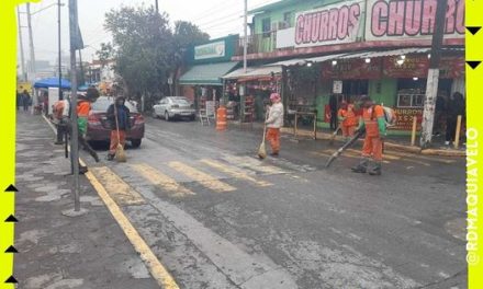 LLEVA A CABO SERVICIOS PÚBLICOS OPERATIVOS DE LIMPIEZA EN LA BASÍLICA DE GUADALUPE