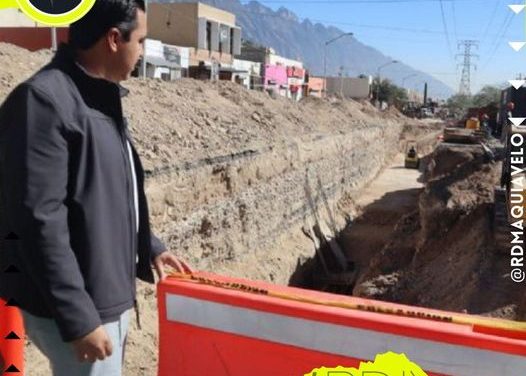 SUPERVISA JESUS NAVA REHABILITACIÓN DE VIALIDADES EN SANTA CATARINA