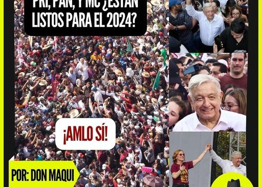 SÍ PRI Nacional, Partido Acción Nacional, Movimiento ciudadano Y Partido de la Revolución Democrática PRD, SIGUEN MINIMIZANDO LOS MILLONES DE FELIGRESES DE #AMLO, LO VOLVERÁN A LAMENTAR EN 2023 Y 2024, COMO EN 2021 POR: DON MAQUI