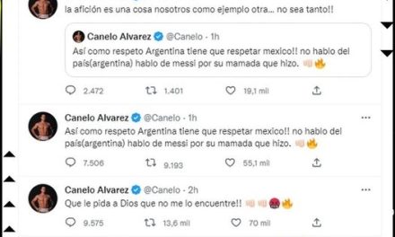 “CANELO” AMENAZA A LIONEL MESSI POR PISAR PLAYERA DE MÉXICO