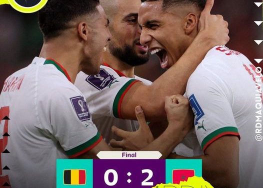 MARRUECOS VENCIÓ A BÉLGICA ROMPIENDO SU RACHA DE 8 PARTIDOS SIN PERDER