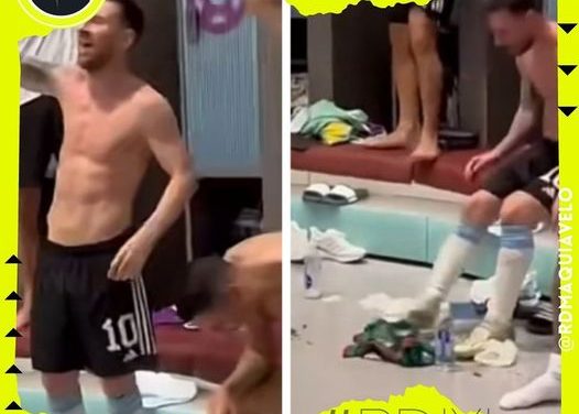 ACUSAN A MESSI DE HABER PATEADO LA PLAYERA DE LA SELECCIÓN MEXICANA