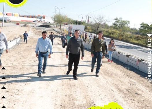 PACO TREVIÑO SUPERVISA AVANCE DEL “PUENTE LOCO”