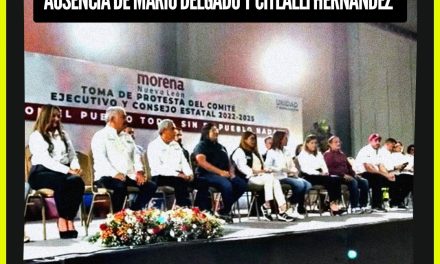 DESAIRA MARIO DELGADO Y CITLALLI HERNÁNDEZ TOMA DE PROTESTA DE MORENA NUEVO LEÓN QUE LIDERA ABEL GUERRA, ¡HAY TIRO CARLITOS!