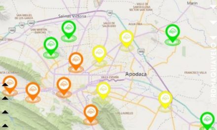 CINCO ESTACIONES DE MONITOREO DEL AIRE APARECE EN NÚMEROS ROJOS