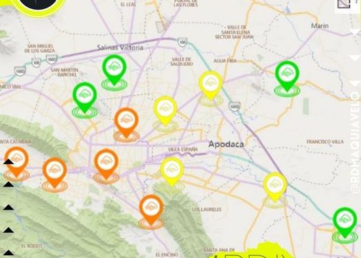 CINCO ESTACIONES DE MONITOREO DEL AIRE APARECE EN NÚMEROS ROJOS