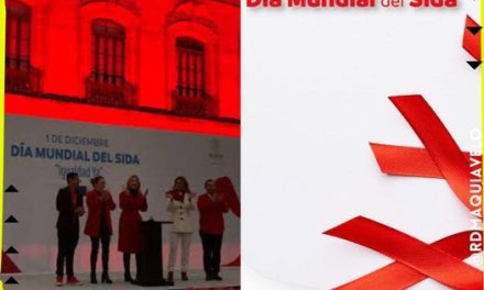 PALACIO DE GOBIERNO ILUMINA SUS INSTALACIONES DE ROJO POR EL DÍA MUNDIAL DEL SIDA