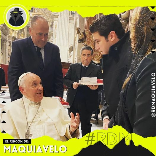 EN SU VIAJE AL VATICANO, SAMUEL GARCÍA RECIBE LA BENDICIÓN DEL PAPA FRANCISCO PARA SU PRÓXIMA BEBÉ Y PARA NUEVO LEÓN