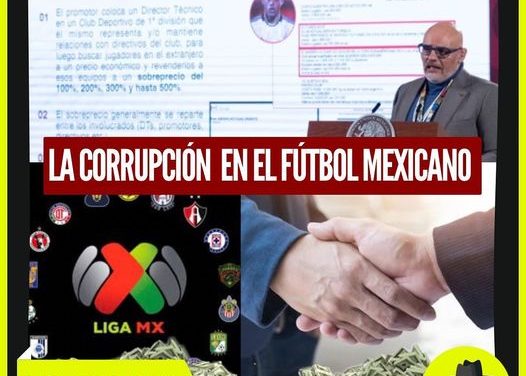 SE EXHIBE DURANTE LA MAÑANERA LA CORRUPCION QUE SE VIVE EN EL FÚTBOL MEXICANO POR: DON MAQUI
