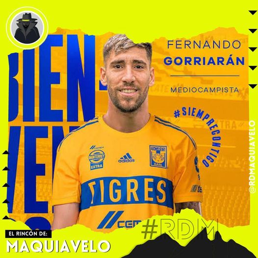 FERNANDO GORRIARÁN ES EL NUEVO JUGADOR DE TIGRES