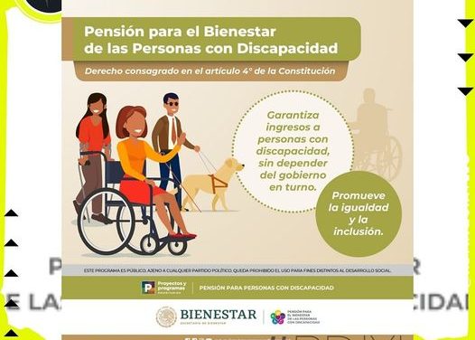 PENSIÓN PARA PERSONAS CON DISCAPACIDAD SERÁ AUMENTADA EN 5%