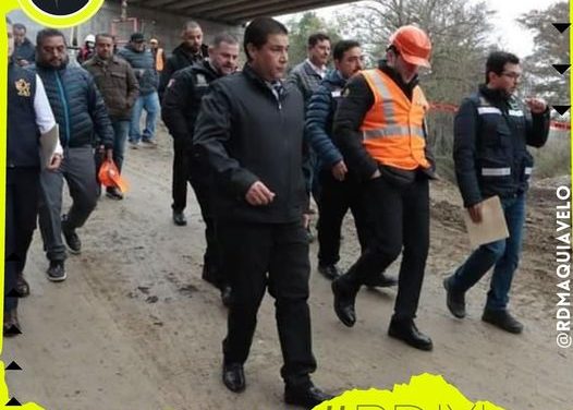 PACO TREVIÑO RECORRE JUNTO A SAMUEL GRACÍA LOS AVANCES DEL PERIFÉRICO METROPOLITANO EN JUÁREZ