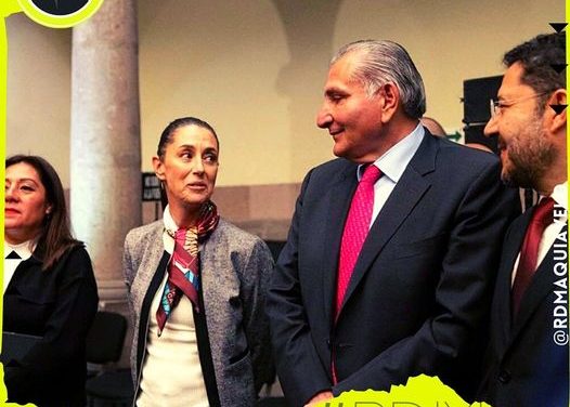 ADÁN AUGUSTO Y SHEINBAUM SE REÚNEN CON AMLO Y PROMETEN RESPETAR DECISIÓN DE ENCUESTA