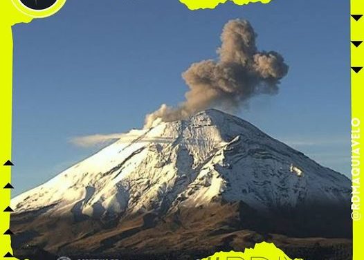 SORPRENDE EXPLOSIÓN DEL POPOCATÉPETL A 28 AÑOS DE SU PRIMERA EMISIÓN DE CENIZA