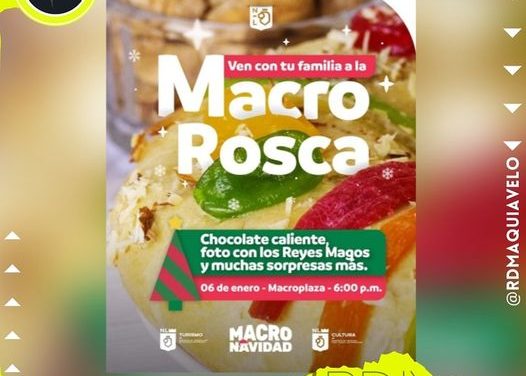 GOBIERNO DEL ESTADO PARTIRÁ LA TRADICIONAL ROSCA DE MÁS DE 143 METROS