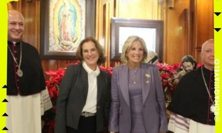 TRAS VISITA A MÉXICO, JILL BIDEN ACUDE A LA BASÍLICA DE GUADALUPE