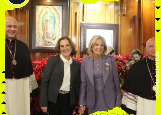 TRAS VISITA A MÉXICO, JILL BIDEN ACUDE A LA BASÍLICA DE GUADALUPE