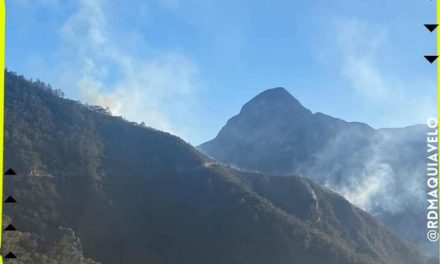 SIERRA DE SANTIAGO NUEVO LEÓN VUELVE A ESTAR EN LLAMAS