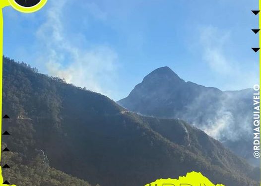 SIERRA DE SANTIAGO NUEVO LEÓN VUELVE A ESTAR EN LLAMAS
