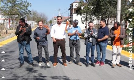 DAVID SÁNCHEZ INAUGURA OBRA EN GENERAL TERÁN DE LAS MUCHAS QUE HABRÁ EN EL MUNICIPIO