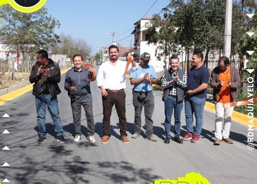 DAVID SÁNCHEZ INAUGURA OBRA EN GENERAL TERÁN DE LAS MUCHAS QUE HABRÁ EN EL MUNICIPIO