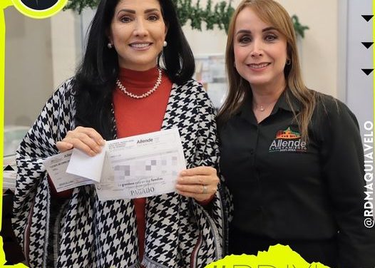 PATRICIA SALAZAR INVITA A APROVECHAR LOS DESCUENTOS DEL PREDIAL PARA LOS ALLENDENSES