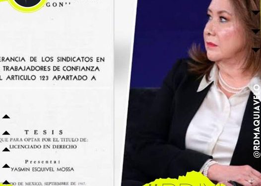 PAN SOLICITA LA   INTERVENCIÓN INMEDIATA DEL CONTRALOR DE LA SCJ POR TESIS PLAGIADA DE YASMÍN ESQUIVEL