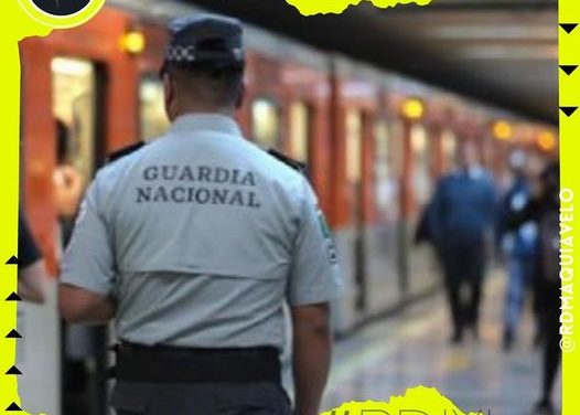 DEFIENDE AMLO PRESENCIA DE ELEMENTOS DE LA GUARDIA NACIONAL EN LAS 12 ESTACIONES DEL METRO