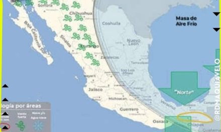 CONAGUA INFORMA EL FRENTE FRÍO NÚMERO 24 EN MÉXICO CON TEMPERATURAS DE HASTA MENOS DIEZ GRADOS CELSIUS