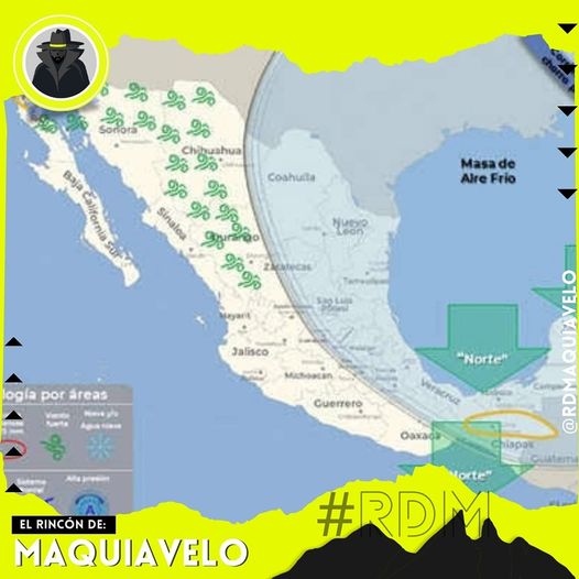 CONAGUA INFORMA EL FRENTE FRÍO NÚMERO 24 EN MÉXICO CON TEMPERATURAS DE HASTA MENOS DIEZ GRADOS CELSIUS